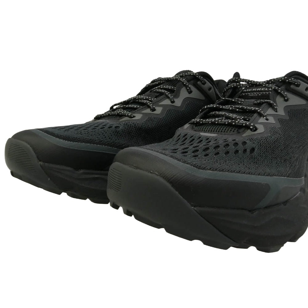 MERRELL メレル J068395W NOVA 4 WATERPROOF ノバ 4 ウォータープルーフ ワイド シューズ スニーカー ブラック系 27.5cm【美品】【中古】