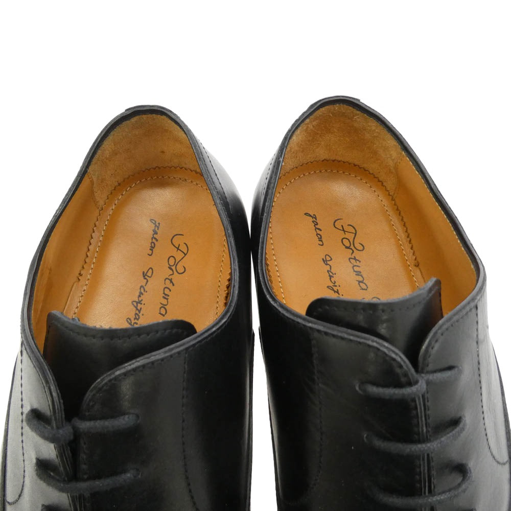 JALAN SRIWIJAYA ジャランスリウァヤ 7912 11120 Fortuna Shoes フォルトゥナ ストレートチップ レースアップ オックスフォード レザー シューズ ブラック系 UK9【美品】【中古】