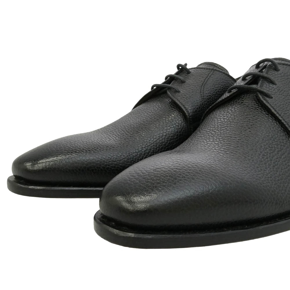 JALAN SRIWIJAYA ジャランスリウァヤ 98391 8199 Fortuna Shoes フォルトゥナ レザーソール プレーントゥ ロングノーズ グレインレザー シューズ ブラック系 UK8 1/2【極上美品】【中古】