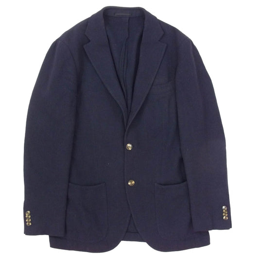 RING JACKET リングジャケット RT051F51X 本切羽 段返り ウール テーラード ジャケット ネイビー系 52【中古】