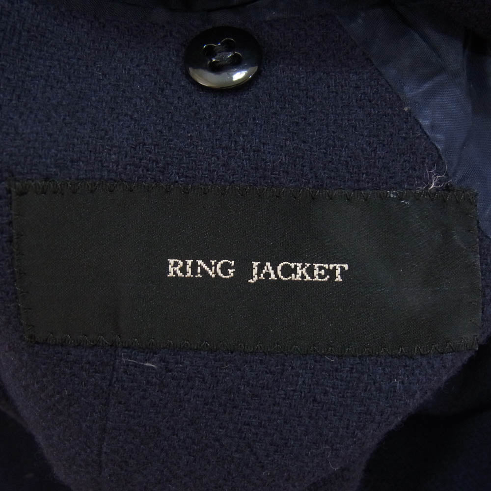 RING JACKET リングジャケット RT051F51X 本切羽 段返り ウール テーラード ジャケット ネイビー系 52【中古】