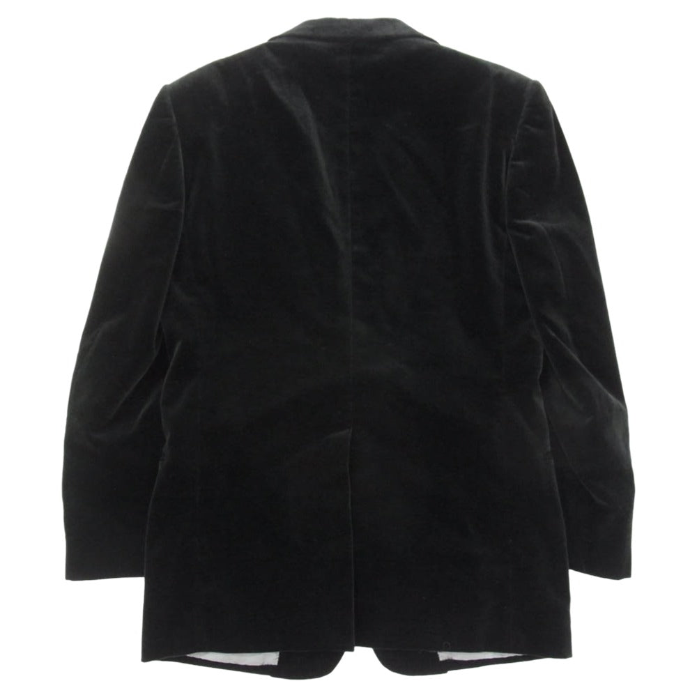RING JACKET リングジャケット ベロア テーラード ジャケット ブラック系 48【中古】