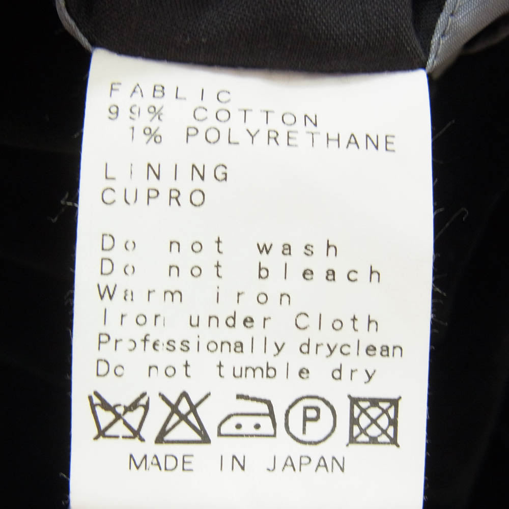 RING JACKET リングジャケット ベロア テーラード ジャケット ブラック系 48【中古】