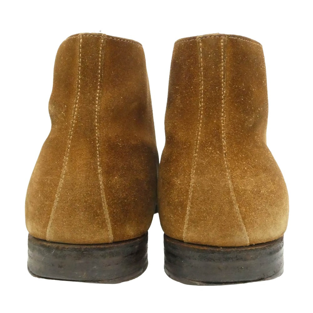 CROCKETT&JONES クロケットアンドジョーンズ CHERTSEY チャートシー スエード チャッカブーツ シューズ ブラウン系 UK8【中古】