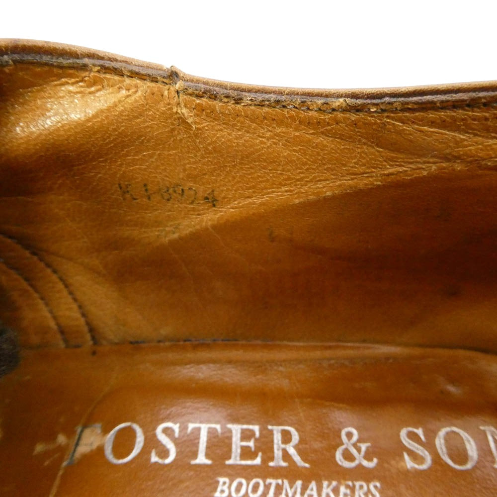 FOSTER&SON フォスターアンドサン フルブローグ 内羽根 レースアップ ウイングチップ レザーシューズ ブラウン系 不明【中古】
