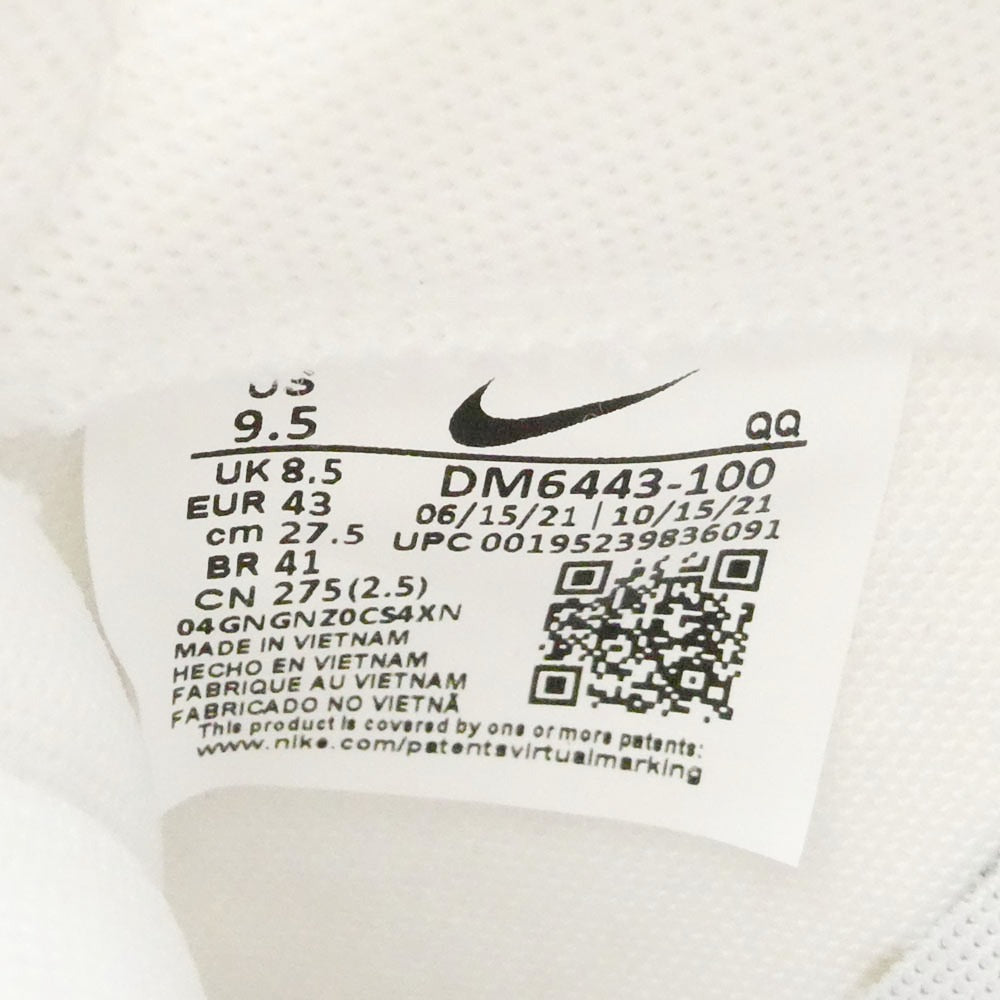 NIKE ナイキ Sacai サカイ DM6443-100 Blazer Low White Patent Leather ブレーザー ロー パテント スニーカー ホワイト系 オフホワイト系 27.5cm【極上美品】【中古】