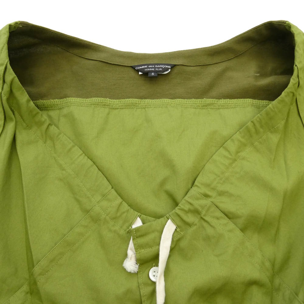 COMME des GARCONS HOMME PLUS コムデギャルソンオムプリュス 25AW PP-B021 コットン 長袖 シャツ グリーン系 S【中古】