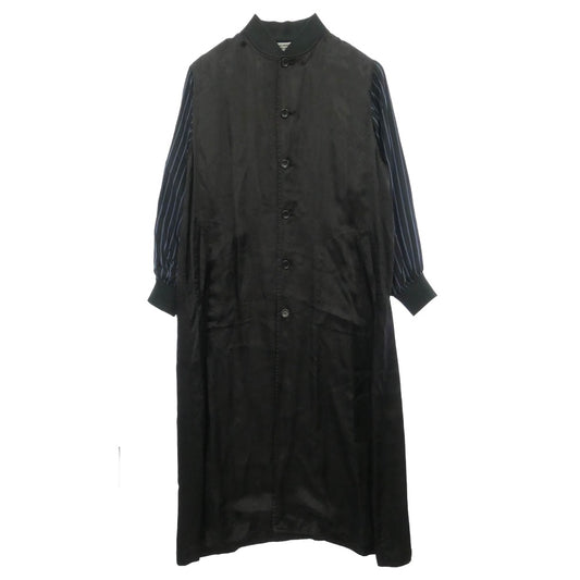 COMME des GARCONS コムデギャルソン IH-C001 GOOD DESIGN SHOP キュプラ ロゴ スタッフ コート ブラック系 ネイビー系 S【中古】