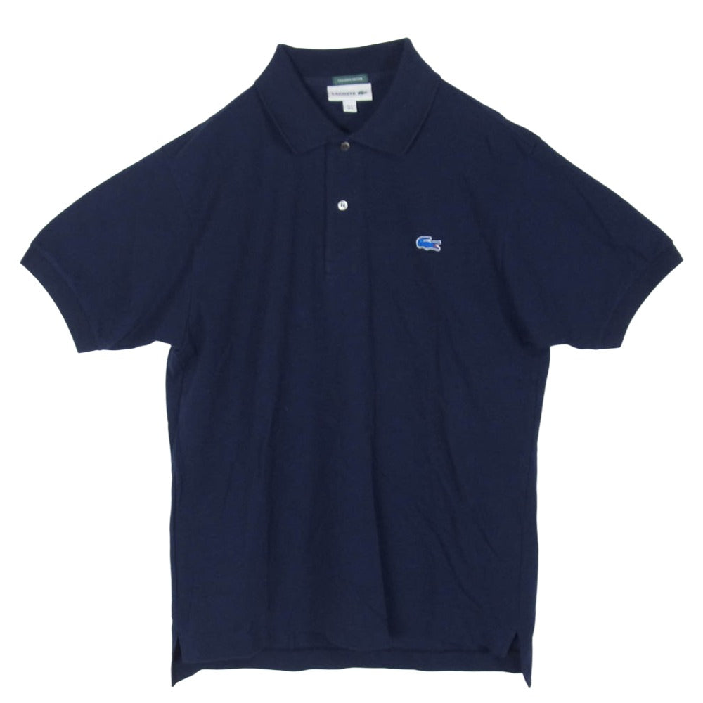LACOSTE ラコステ PH140LJ ロゴ刺? 半袖 ポロシャツ ネイビー系 M【中古】