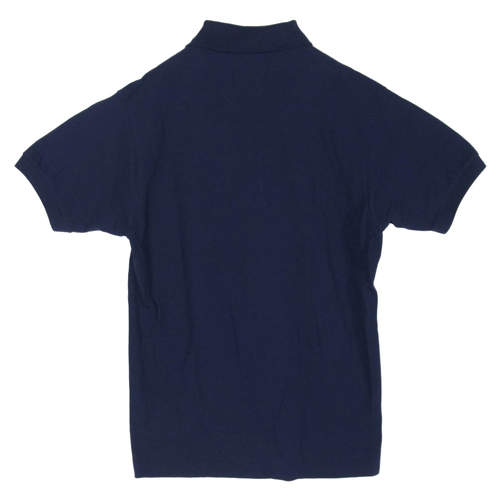LACOSTE ラコステ PH140LJ ロゴ刺? 半袖 ポロシャツ ネイビー系 M【中古】