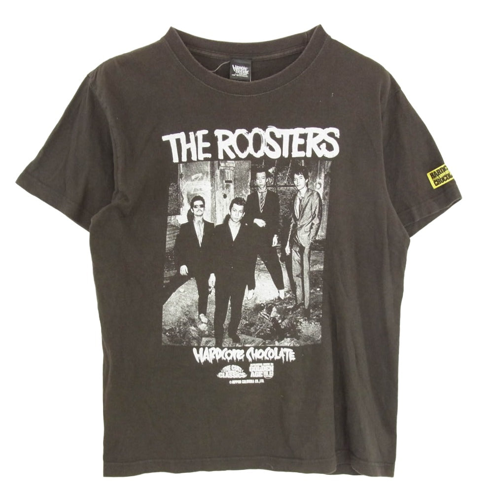 ハードコア チョコレート THE ROOSTERS ザ ルースターズ フォトプリント Tシャツ 半袖カットソー ブラック系 M【中古】