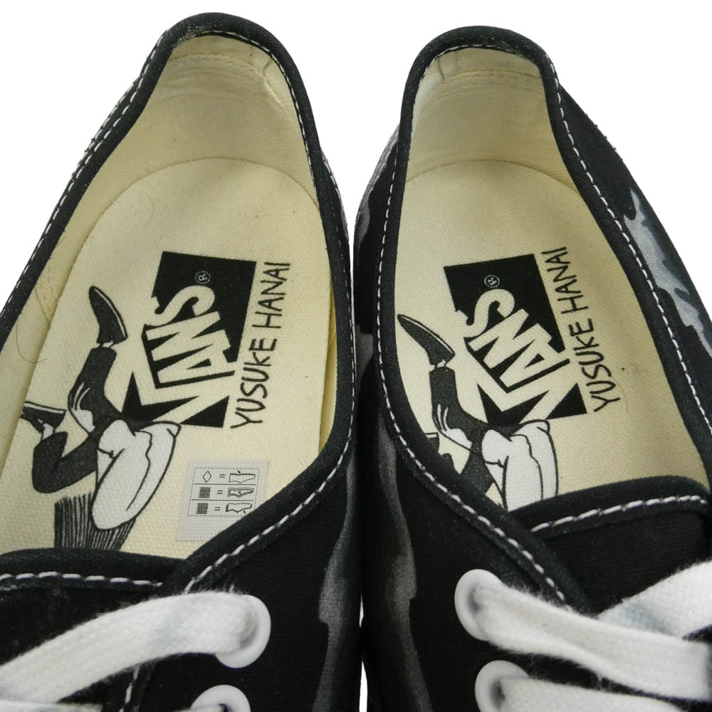 VANS バンズ VN000EBNBPB × YUSUKE HANAI 花井祐介 Premium Authentic 44 プレミアム オーセンティック スニーカー ブラック系 ホワイト系 27cm【中古】