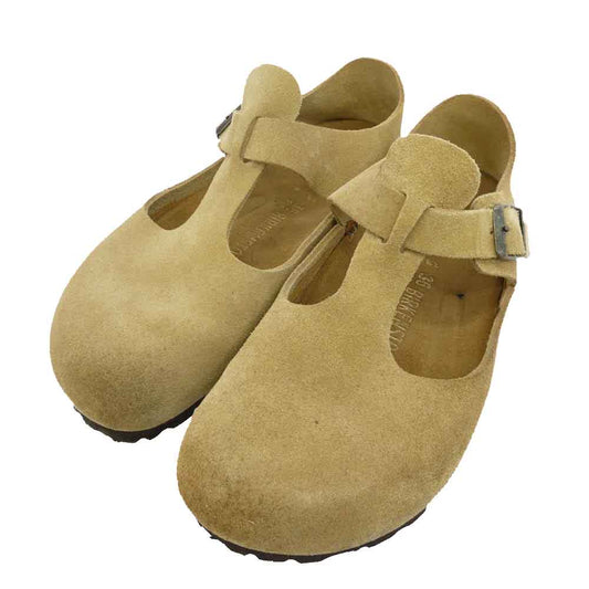 BIRKENSTOCK ビルケンシュトック PARIS パリス スエード クロッグ シューズ サンダル ライトブラウン系 23.0cm【中古】