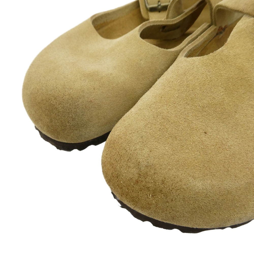 BIRKENSTOCK ビルケンシュトック PARIS パリス スエード クロッグ シューズ サンダル ライトブラウン系 23.0cm【中古】