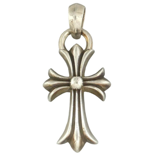 CHROME HEARTS クロムハーツ（原本無） CH CRS SML W BALE スモールCHクロス Wベイル ペンダントトップ シルバー系【中古】