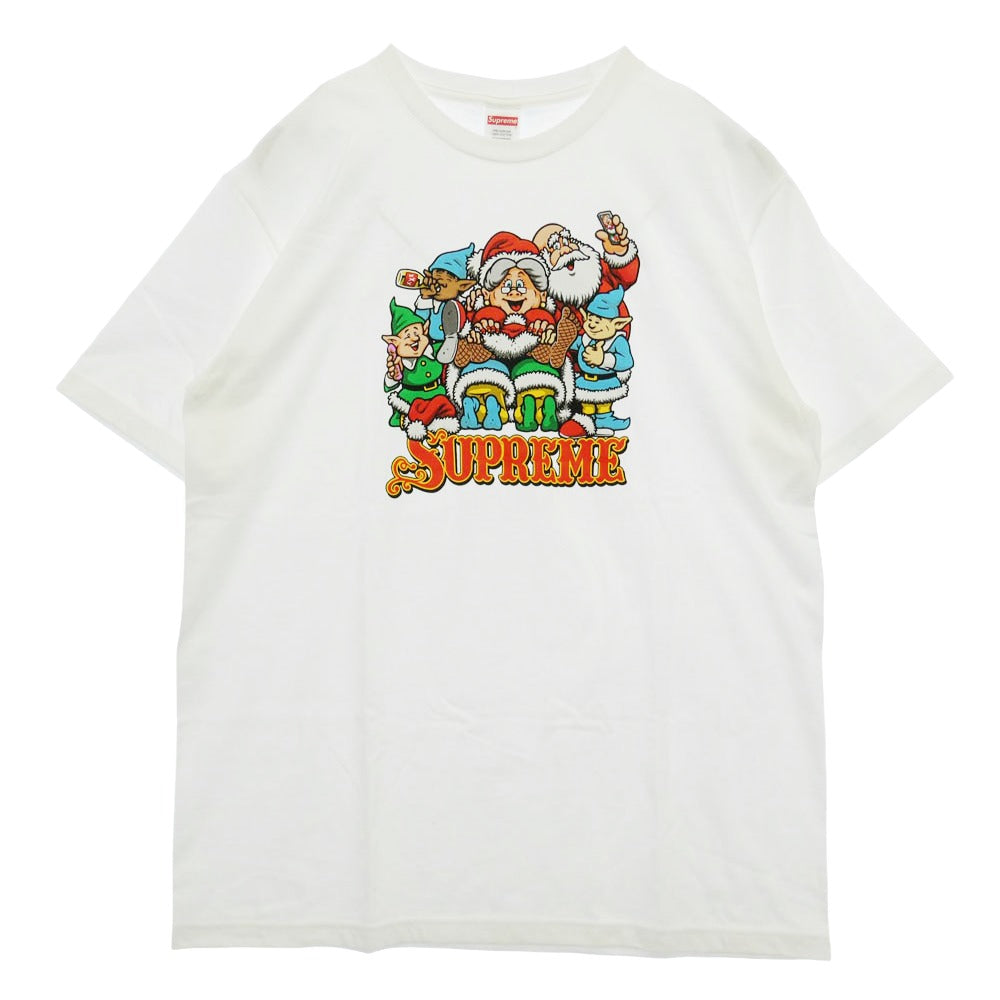 Supreme シュプリーム 25AW Naughty Tee ノーティー クルーネック 半袖 Tシャツ ホワイト系 L【中古】