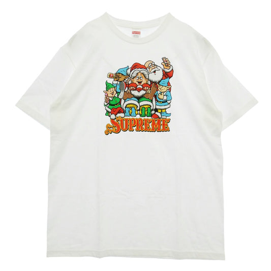 Supreme シュプリーム 25AW Naughty Tee ノーティー クルーネック 半袖 Tシャツ ホワイト系 L【中古】