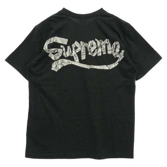 Supreme シュプリーム 25SS Tape Tee テープ クルーネック 半袖 Tシャツ ブラック系 M【中古】