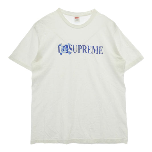 Supreme シュプリーム 25SS Skull Tee スカル クルーネック 半袖 Tシャツ ホワイト系 L【中古】