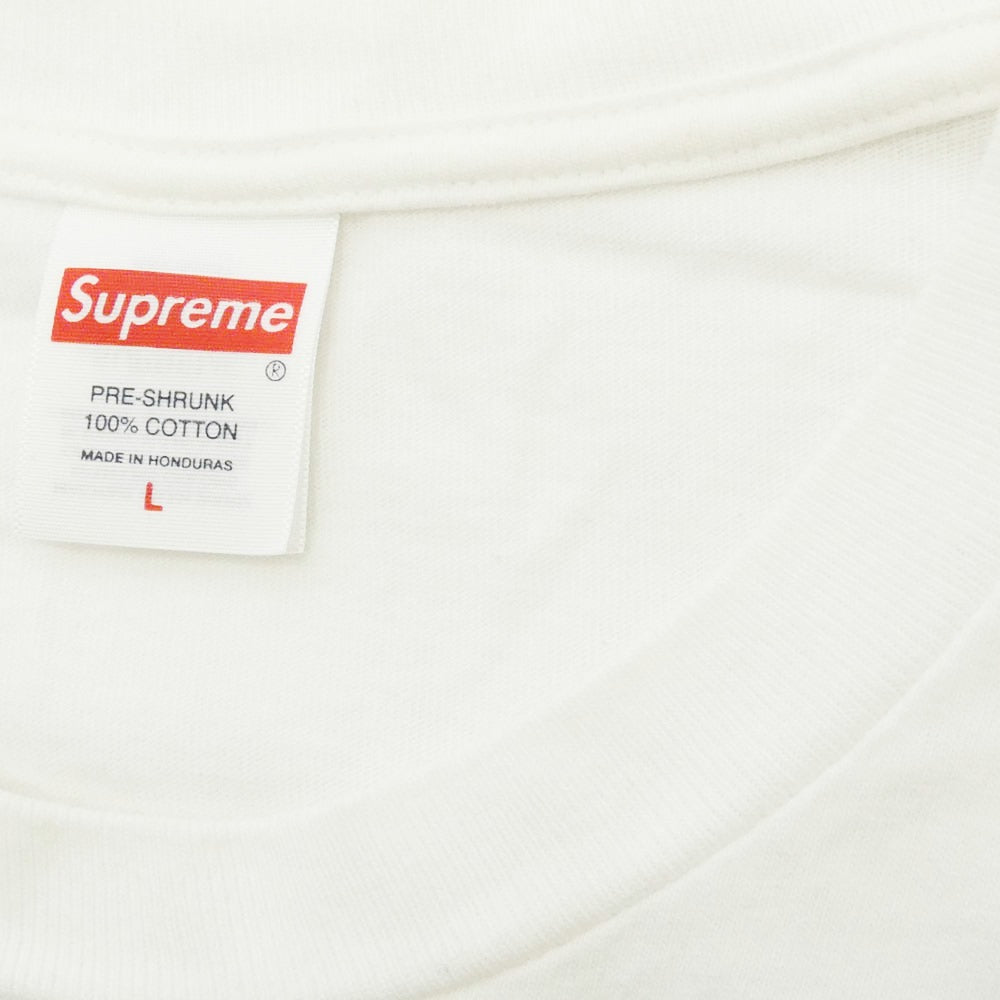 Supreme シュプリーム 25SS Skull Tee スカル クルーネック 半袖 Tシャツ ホワイト系 L【中古】