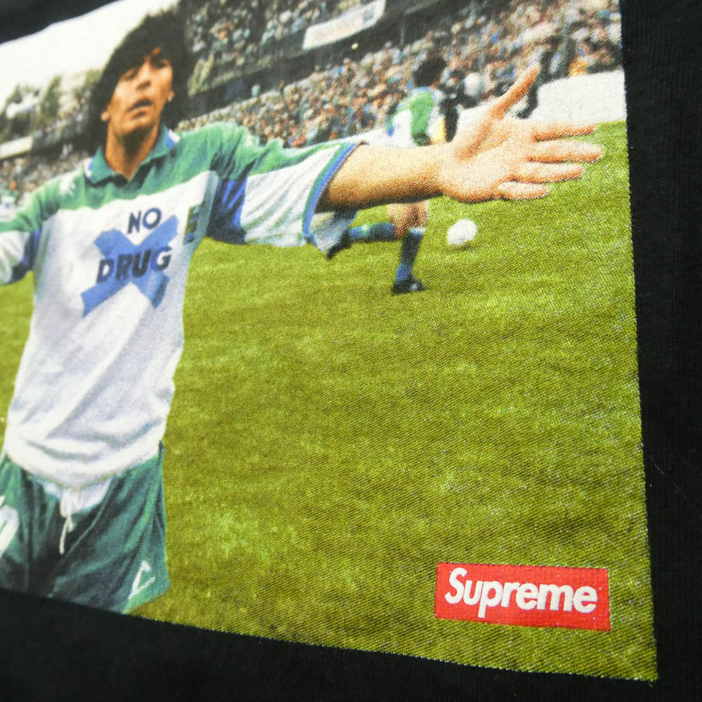 Supreme シュプリーム 24SS Maradona Tee マラドーナ クルーネック 半袖 Tシャツ ブラック系 M【中古】