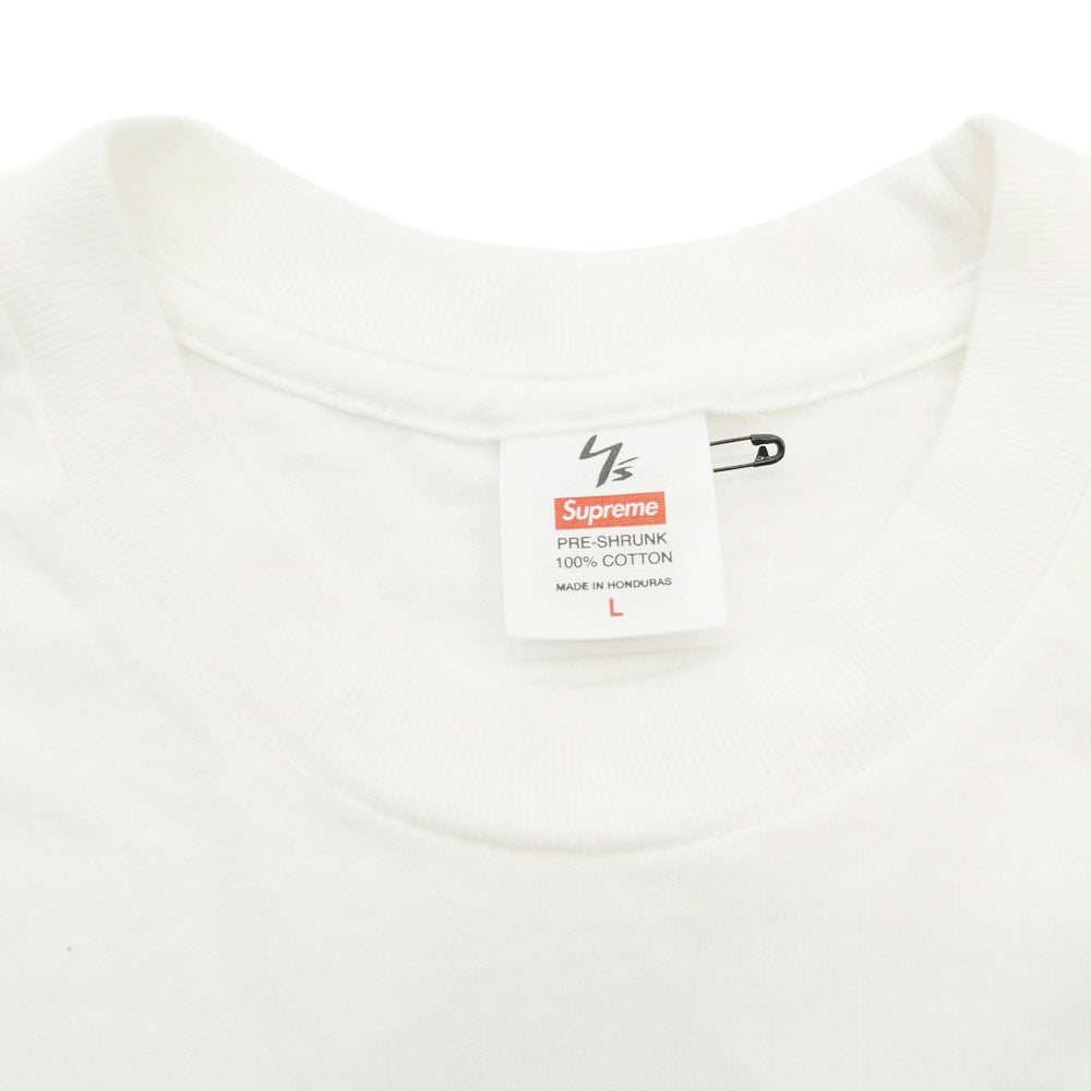 Supreme シュプリーム Y's Yohji Yamamoto ワイズ ヨウジヤマモト 25AW x Y's by Yohji Yamamoto ワイズバイヨウジヤマモト L/S Tee ロングスリーブ 長袖 シャツ カットソー ホワイト系 L【中古】