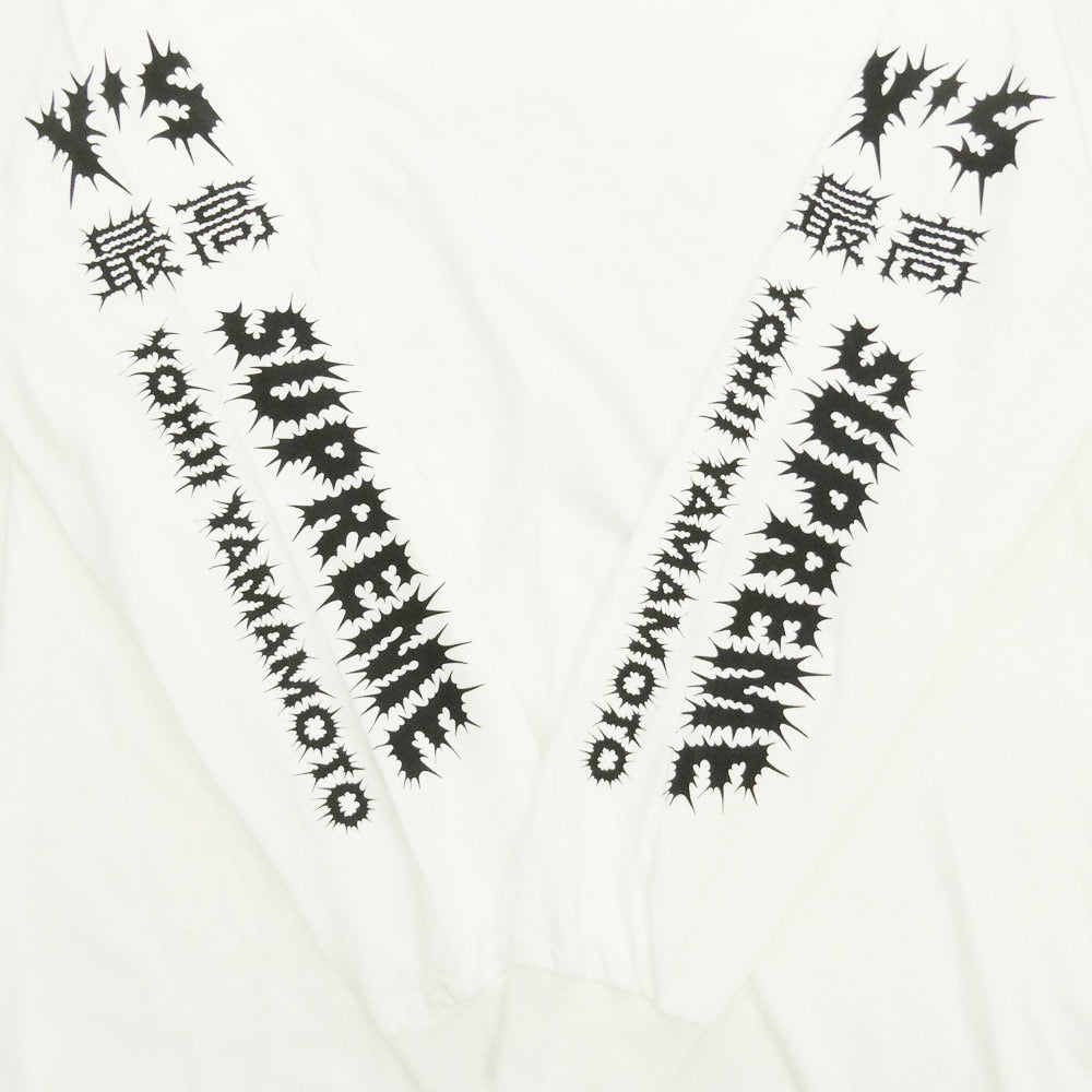 Supreme シュプリーム Y's Yohji Yamamoto ワイズ ヨウジヤマモト 25AW x Y's by Yohji Yamamoto ワイズバイヨウジヤマモト L/S Tee ロングスリーブ 長袖 シャツ カットソー ホワイト系 L【中古】