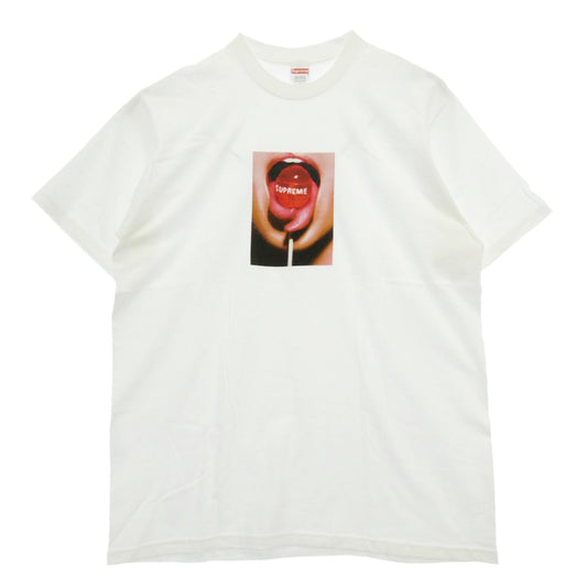 Supreme シュプリーム 24AW Lollipop Tee ロリポップ クルーネック 半袖 Tシャツ ホワイト系 L【中古】