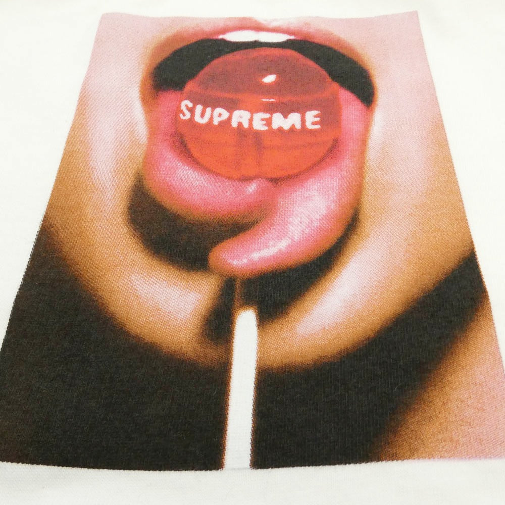 Supreme シュプリーム 24AW Lollipop Tee ロリポップ クルーネック 半袖 Tシャツ ホワイト系 L【中古】