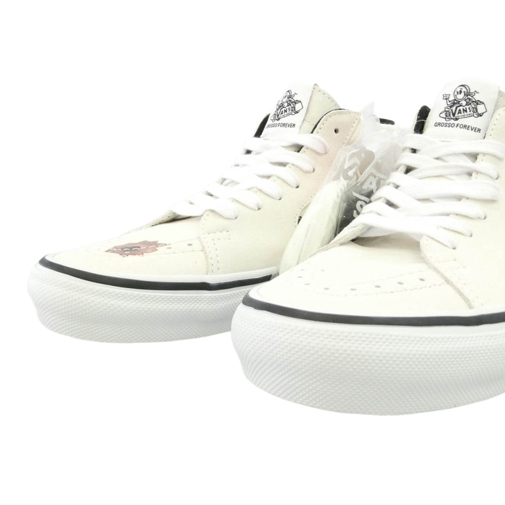 Supreme シュプリーム VANS バンズ 25SS x Nate Lowman x Vans ネイトロウマン バンズ Skate Grosso Mid Bullet Hole スケートグロッソ ミッド バレットホール オフホワイト系 26cm【極上美品】【中古】