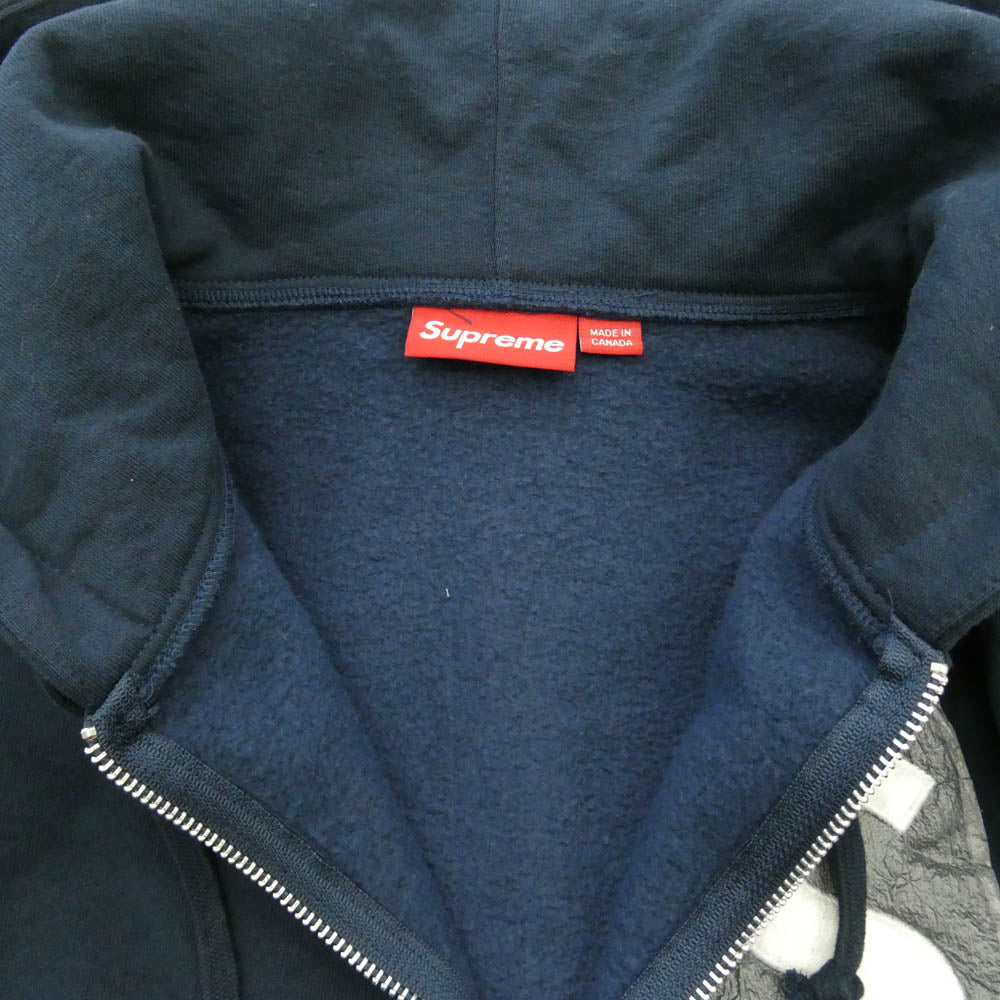 Supreme シュプリーム 25AW S Logo Zip Up Hooded Sweatshirt ロゴ ジップアップ フーデッド スウェットシャツ パーカー ネイビー系 M【極上美品】【中古】