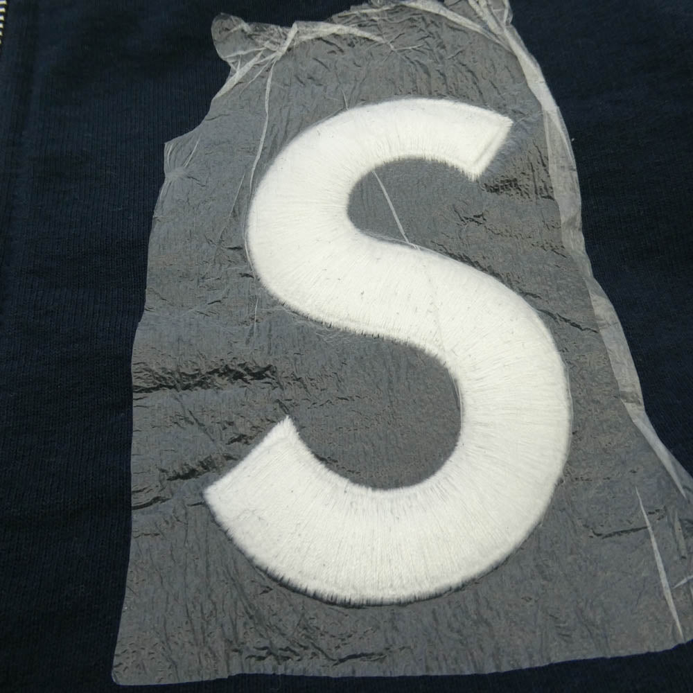Supreme シュプリーム 25AW S Logo Zip Up Hooded Sweatshirt ロゴ ジップアップ フーデッド スウェットシャツ パーカー ネイビー系 M【極上美品】【中古】