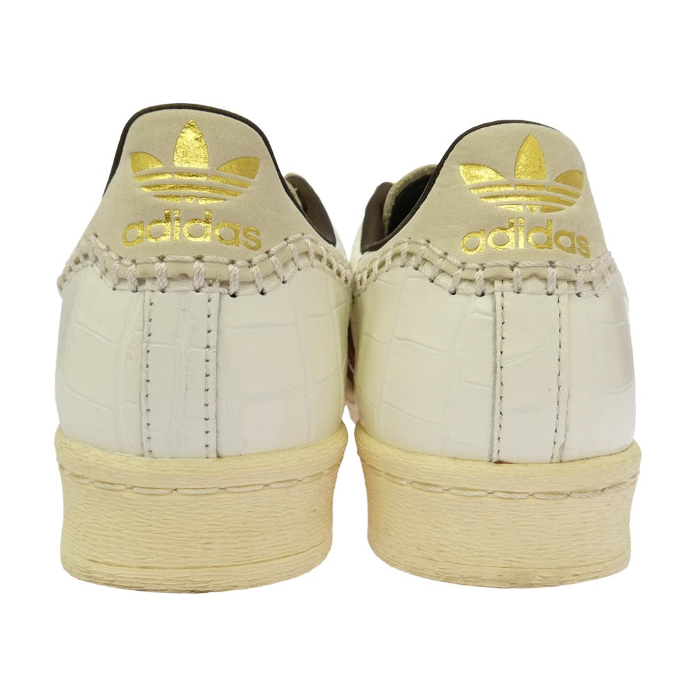 adidas アディダス KH8797 × WALES BONNER ウェールズ・ボナー Superstar Wonder White Fox Brown スーパースター ワンダーホワイト フォックスブラウン ローカット スニーカー ホワイト系 ブラウン系 26cm【中古】