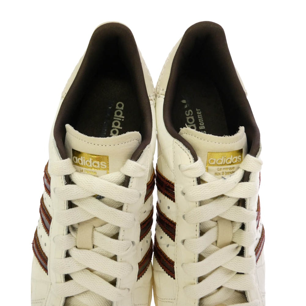 adidas アディダス KH8797 × WALES BONNER ウェールズ・ボナー Superstar Wonder White Fox Brown スーパースター ワンダーホワイト フォックスブラウン ローカット スニーカー ホワイト系 ブラウン系 26cm【中古】
