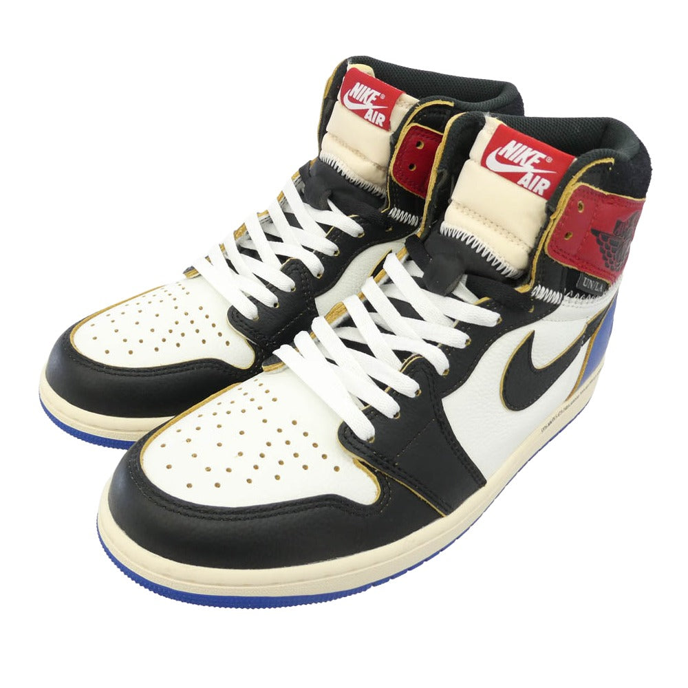 NIKE ナイキ FRAGMENT DESIGN フラグメントデザイン 26SS IO7847-002 × fragment design × UNION Air Jordan 1 High OG AJ1 【フェイクバスターズ鑑定済】フラグメントデザイン ユニオン エアジョーダン ハイ スニーカー マルチカラー系 28cm【新古品】【未使用】【中古】