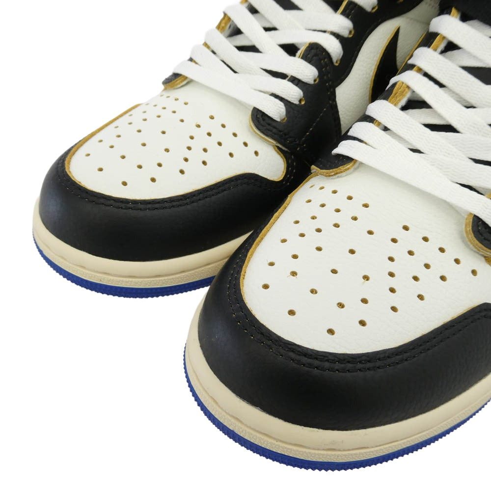 NIKE ナイキ FRAGMENT DESIGN フラグメントデザイン 26SS IO7847-002 × fragment design × UNION Air Jordan 1 High OG AJ1 【フェイクバスターズ鑑定済】フラグメントデザイン ユニオン エアジョーダン ハイ スニーカー マルチカラー系 28cm【新古品】【未使用】【中古】