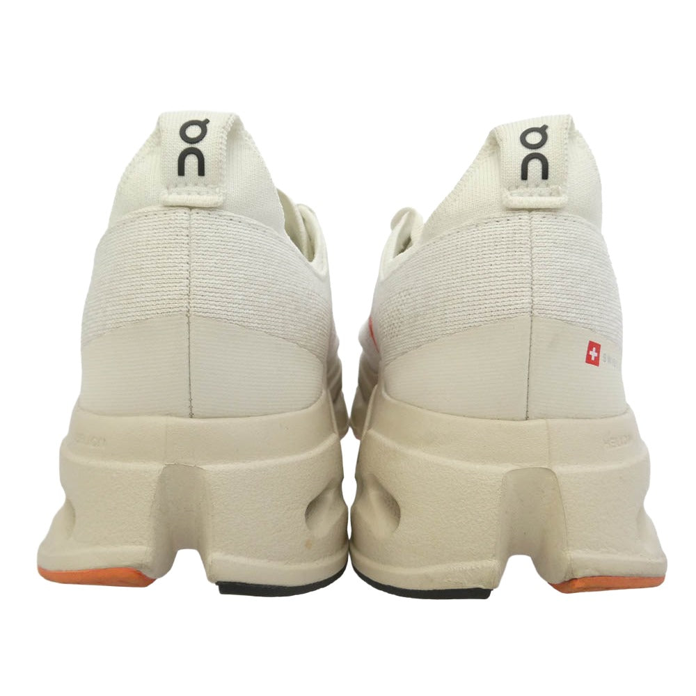 ON オン 3MF30433297 Cloudsurfer Max Ivory Salmon クラウドサーファー マックス アイボリーサーモン ランニングシューズ ローカットスニーカー オフホワイト系 27.5cm【中古】
