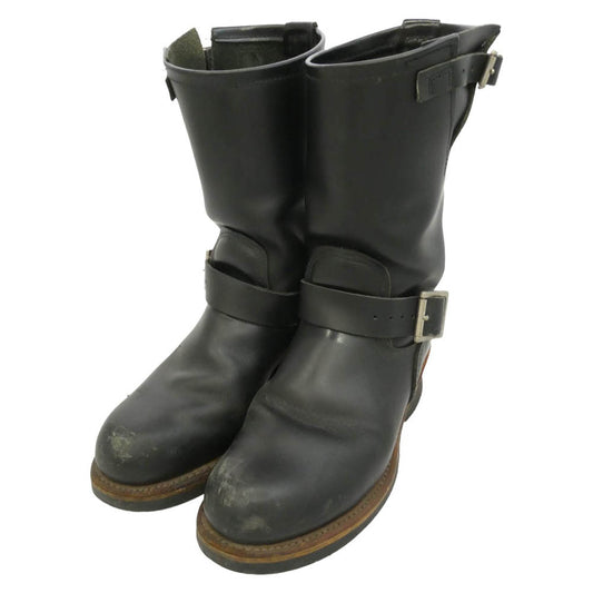 RED WING レッドウィング 2268 ENGINEER BOOTS MADE IN USA USA製 米国製 エンジニアブーツ ブラック系 US5.5【中古】