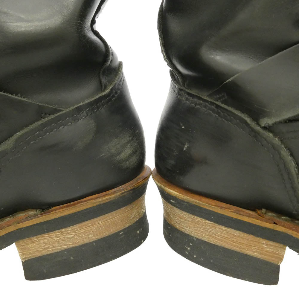 RED WING レッドウィング 2268 ENGINEER BOOTS MADE IN USA USA製 米国製 エンジニアブーツ ブラック系 US5.5【中古】