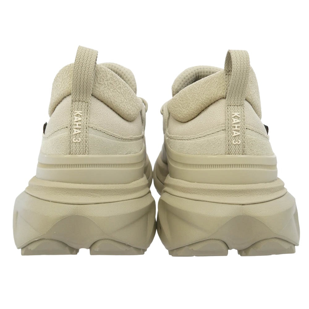 HOKA ONE ONE ホカ オネオネ 1162532 RWL Kaha 3 Low GORE-TEX Raw Linen Oat Milk カハ3 ロー ゴアテックス ロウリネン オートミルク ランニングシューズ ローカットスニーカー ベージュ系 26cm【新古品】【未使用】【中古】