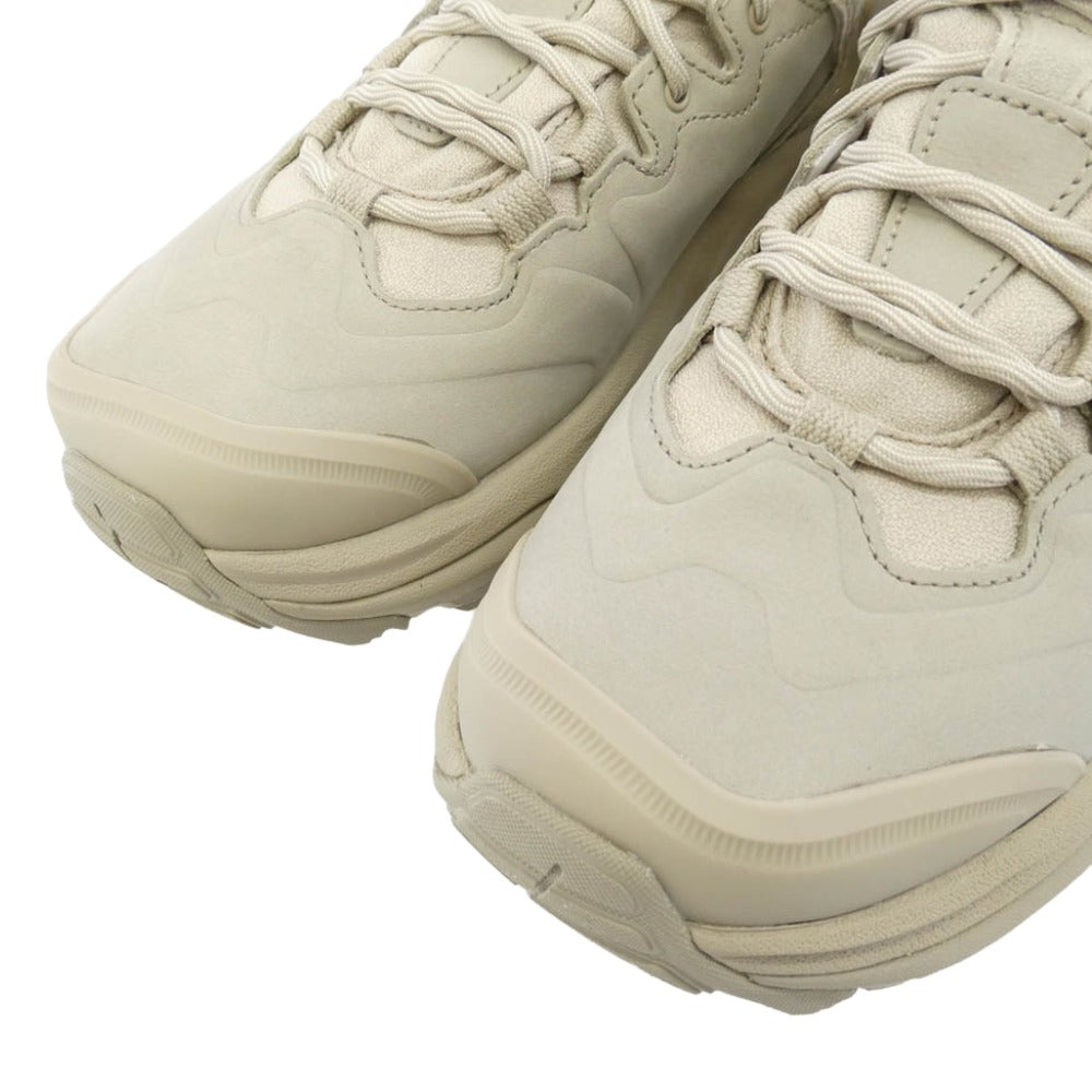 HOKA ONE ONE ホカ オネオネ 1162532 RWL Kaha 3 Low GORE-TEX Raw Linen Oat Milk カハ3 ロー ゴアテックス ロウリネン オートミルク ランニングシューズ ローカットスニーカー ベージュ系 26cm【新古品】【未使用】【中古】