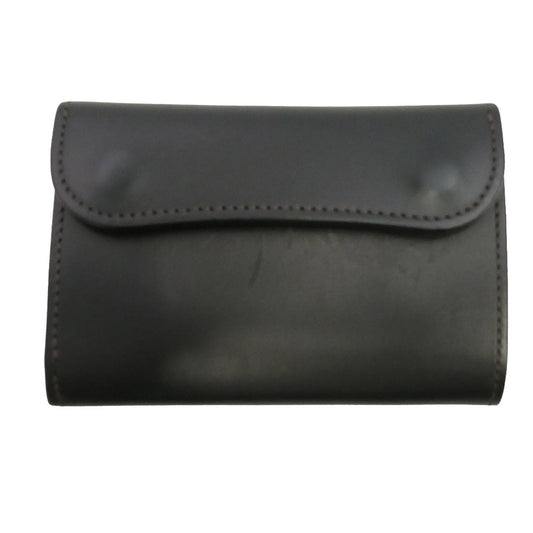 WILDSWANS ワイルドスワンズ BYRNE バーン 三つ折り財布 レザー ウォレット ブラック系【中古】