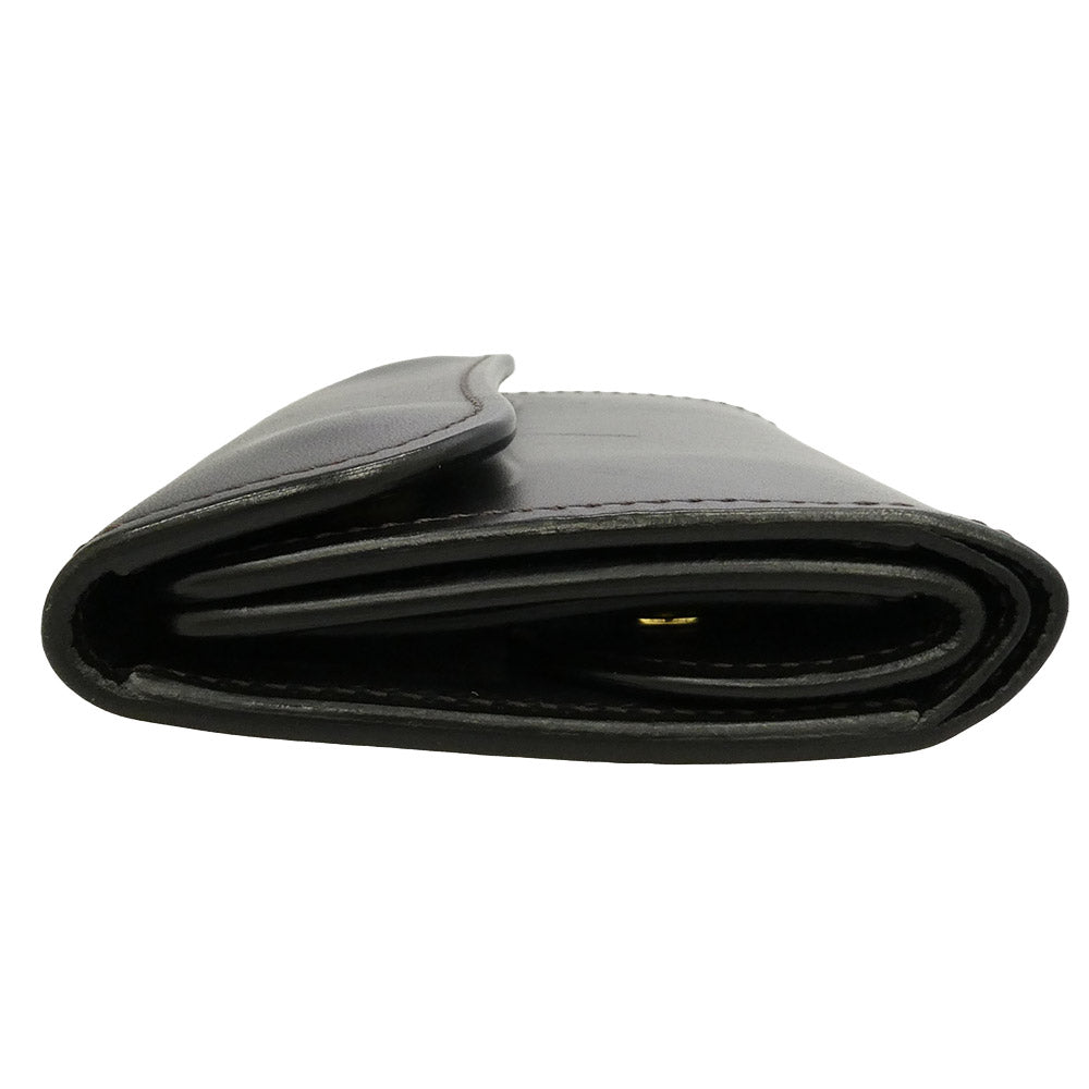 WILDSWANS ワイルドスワンズ BYRNE バーン 三つ折り財布 レザー ウォレット ブラック系【中古】