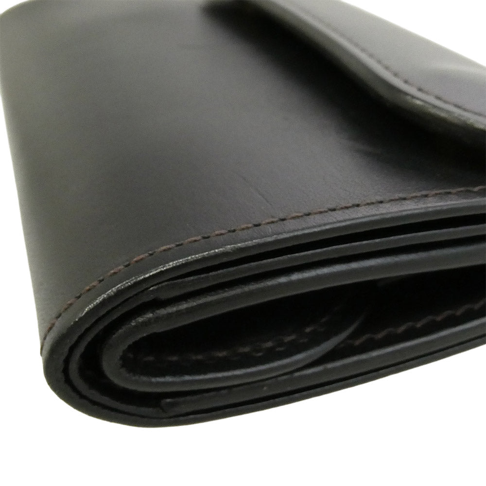 WILDSWANS ワイルドスワンズ BYRNE バーン 三つ折り財布 レザー ウォレット ブラック系【中古】