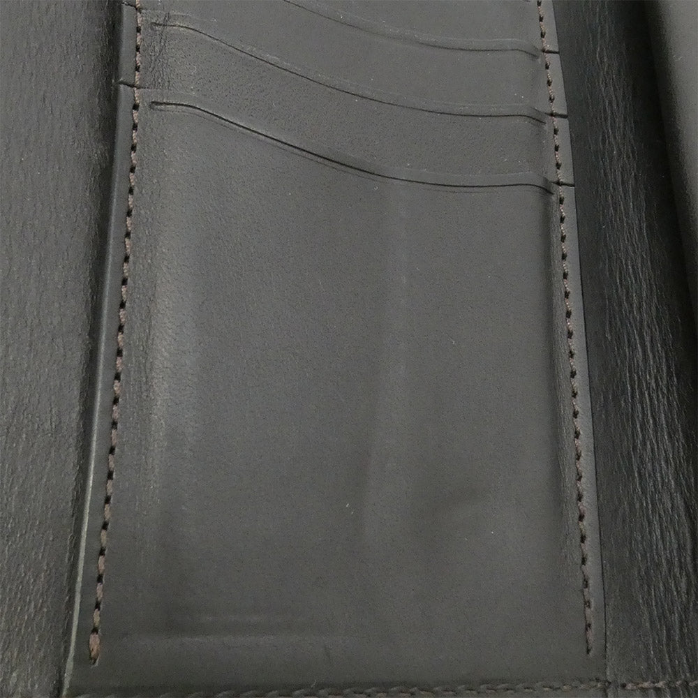WILDSWANS ワイルドスワンズ BYRNE バーン 三つ折り財布 レザー ウォレット ブラック系【中古】