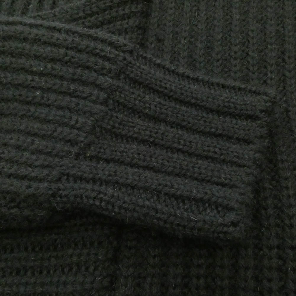 JOHN LAWRENCE SULLIVAN ジョンローレンスサリバン 22AW 4B002-0522-38 Fireman Knit Cardigan ファイヤーマン ハイネック ジップ ニット カーディガン ブラック系 M【中古】