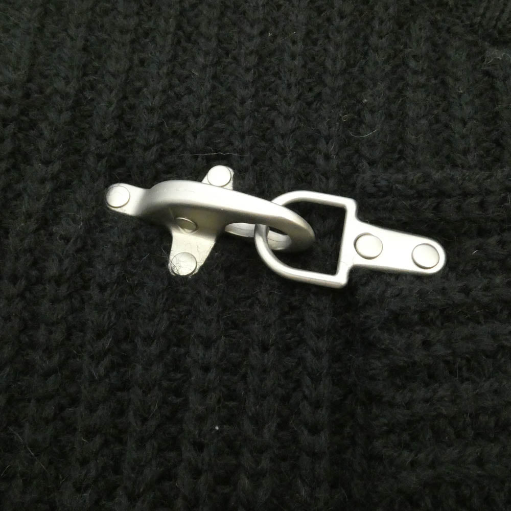 JOHN LAWRENCE SULLIVAN ジョンローレンスサリバン 22AW 4B002-0522-38 Fireman Knit Cardigan ファイヤーマン ハイネック ジップ ニット カーディガン ブラック系 M【中古】