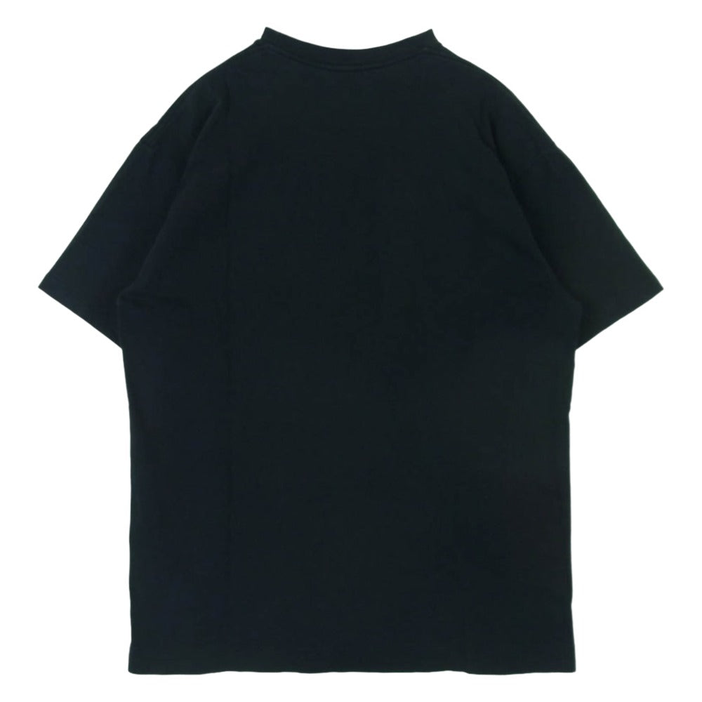 A BATHING APE アベイシングエイプ GO APE 迷彩 ロゴ プリント Tシャツ 半袖 コットン 日本製 ブラック系 L【中古】