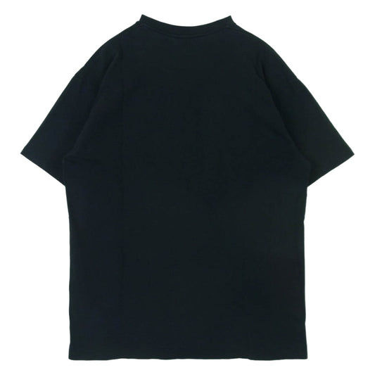 A BATHING APE アベイシングエイプ GO APE 迷彩 ロゴ プリント Tシャツ 半袖 コットン 日本製 ブラック系 L【中古】
