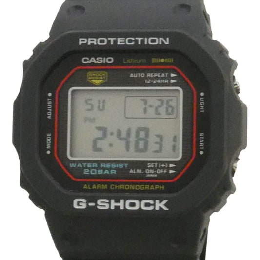 G-SHOCK ジーショック DW-5000R-1AJF DIGITAL 5000 SERIES 初代 復刻モデル デジタル 腕時計 ブラック系【極上美品】【中古】
